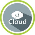 Cloud digital logos and template