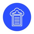 Cloud document Isolated Vector icon which can easily modify or edit Royalty Free Stock Photo