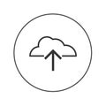 cloud dowload web icon Royalty Free Stock Photo