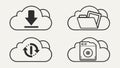 Cloud download upload and data transfer and file sharing and cloud service Generative AI