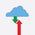 Cloud Download Upload Royalty Free Stock Photo