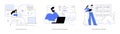 Cloud engineering isolated cartoon vector illustrations se Royalty Free Stock Photo