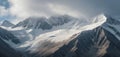 Cloud-Enshrouded Peaks with Dramatic Shadows