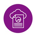 Cloud file Isolated Vector icon which can easily modify or edit Royalty Free Stock Photo