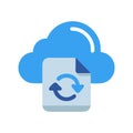 Cloud File Sync Icon for Data Management