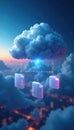 Cloud file system interface showing directory structure, screen, online, cloud based storage