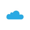 Cloud Flat Icon Royalty Free Stock Photo