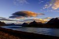 Cloud flow at Westfjords Royalty Free Stock Photo