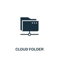 Cloud Folder icon. Premium style design from web hosting icon collection. Pixel perfect Cloud Folder icon for web design