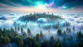 The Cloud Forest: A Holographic Forest Floating Amidst Clouds Generative AI