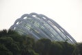 Cloud Forest Observatory exterior glass dome structure at dawn day break