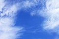 Cloud in the form of heart against the blue sky Royalty Free Stock Photo