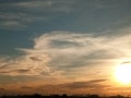 Cloud formation on a blueskies Royalty Free Stock Photo