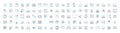 Cloud future vector line icons set. Cloud, Future, Computing, AI, IoT, Digital, Transformation illustration outline