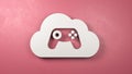 Cloud Gaming Service Concept Illustration Royalty Free Stock Photo