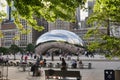 Cloud Gate aka The Bean at Chicago Millennium Park Royalty Free Stock Photo