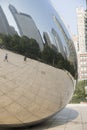 Cloud gate or the Bean in Chicago Millennium Park Royalty Free Stock Photo