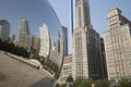 Cloud gate or the Bean in Chicago Millennium Park Royalty Free Stock Photo