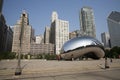 Cloud gate or the Bean in Chicago Millennium Park Royalty Free Stock Photo