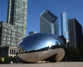 Cloud Gate, with Crain and Trump buildings