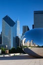 Cloud Gate, the famous public sculpture, Chicago, USA Royalty Free Stock Photo