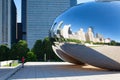 Cloud Gate, the famous public sculpture, Chicago, USA Royalty Free Stock Photo