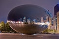 Cloud Gate at Night Royalty Free Stock Photo