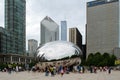 Cloud gate and tourists Royalty Free Stock Photo