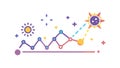Cloud with Gears, Cloud Computing, vector design Generative AI Royalty Free Stock Photo