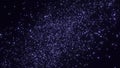 Cloud of glowing cosmic flow particles. Design. Lot of luminous particles are moving in cosmic stream. Cloud of stars or