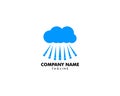 Cloud Hail Logo Vector Icon