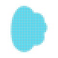 Cloud Halftone Dotted Icon Royalty Free Stock Photo