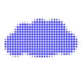Cloud Halftone Dotted Icon Royalty Free Stock Photo