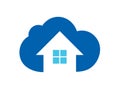 cloud home logo icon template Royalty Free Stock Photo