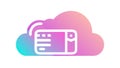 Cloud Hosting Icon Vector Illustration, Web Server, vector design Generative AI Royalty Free Stock Photo