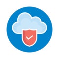 Cloud hosting Isolated Vector icon which can easily modify or edit Royalty Free Stock Photo