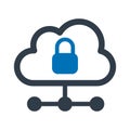 Cloud hosting Isolated Vector icon which can easily modify or edit Royalty Free Stock Photo
