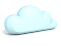 Cloud icon 3D Royalty Free Stock Photo
