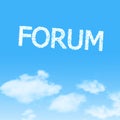Cloud icon with design on blue sky Royalty Free Stock Photo