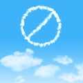 Cloud icon with design on blue sky Royalty Free Stock Photo