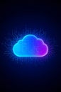 Cloud Computing: Digital Data & Network Technology Stock Photo Royalty Free Stock Photo