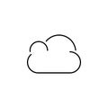 cloud icon. Element of simple icon in material style for mobile concept and web apps. Thin line icon for website design and develo Royalty Free Stock Photo