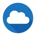 Cloud icon flat Royalty Free Stock Photo