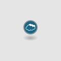 Cloud icon. Sky. Vector illustration. EPS 10