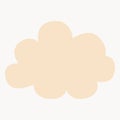 Cloud Icon in trendy flat style isolated vvector illustration, EPS10.