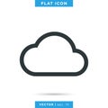 Cloud Icon Vector Design Template. Royalty Free Stock Photo