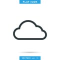 Cloud Icon Vector Design Template. Royalty Free Stock Photo