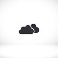 cloud icon. Vector Eps 10. Lorem Ipsum Flat Design Royalty Free Stock Photo