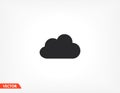 cloud icon. Vector Eps 10. Lorem Ipsum Flat Design Royalty Free Stock Photo