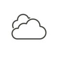 Cloud icon vector. Line sky symbol. Royalty Free Stock Photo